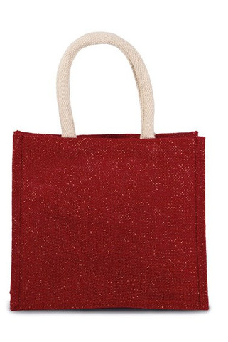 Kimood KI0273 - Sac style cabas en toile de jute - modèle moyen