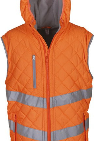 Yoko YHV007 - Hi-Vis Kensington hoodied gilet