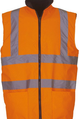 Yoko YHV008F - Hi-Vis Reversible Fleece Bodywarmer