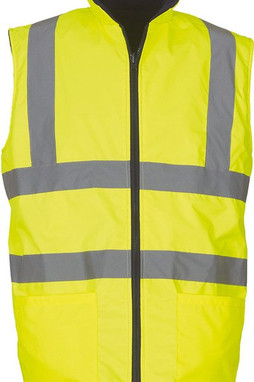 Yoko YHV008F - Signalisatie omkeerbaar fleece gilet