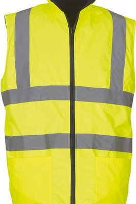 Yoko YHV008F - Hi-Vis Reversible Fleece Bodywarmer