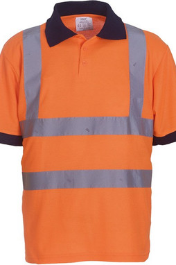 Yoko YHVJ210 - POLO MANCHES COURTES HAUTE VISIBILITÉ