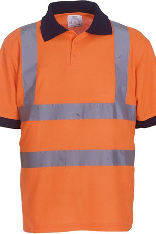 Yoko YHVJ210 - High Visibility Short Sleeve Polo Shirt