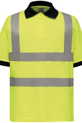 Yoko YHVJ210 - POLO MANCHES COURTES HAUTE VISIBILITÉ