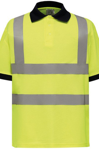 Yoko YHVJ210 - POLO MANCHES COURTES HAUTE VISIBILITÉ