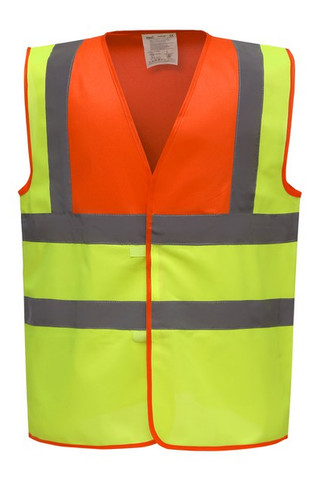 Yoko YHVW100 - Enhanced Visibility Safety Vest with Reflective Strips