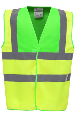 Yoko YHVW100 - Enhanced Visibility Safety Vest with Reflective Strips