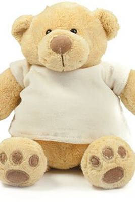 Mumbles MM21 - Kuschelweicher Plüschbär mit Velour-Shirt