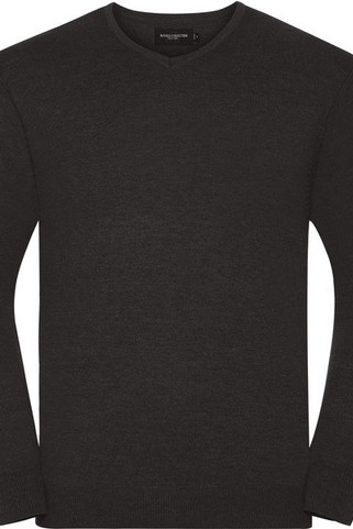 Russell Collection RU710M - Herren V-Neck Strick-Pullover