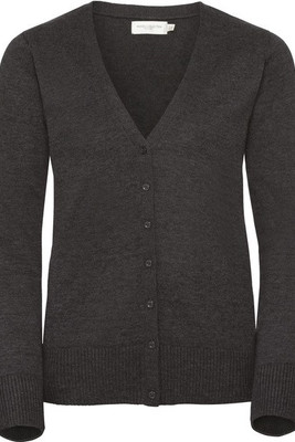 Russell Collection RU715F - Ladies' V-Neck Knitted Cardigan