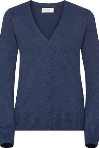 Russell Collection RU715F - Ladies V-Neck Knitted Cardigan