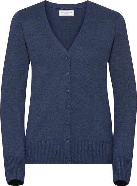 Russell Collection RU715F - Ladies' V-Neck Knitted Cardigan