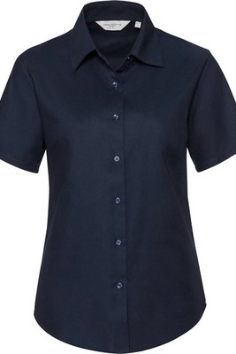 Russell Collection RU933F - Camicia donna Oxford maniche corte