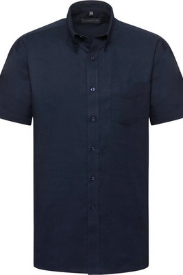 Russell Collection RU933M - Easy Care Oxford Overhemd Met Korte Mouw