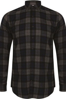 Skinnifit SFM560 - Skinnifit Men's Chic Checkered Slim Fit Shirt