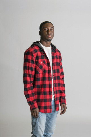 Timberlea T4000 - Cozy Checkered Unisex Flannel Hooded Shirt
