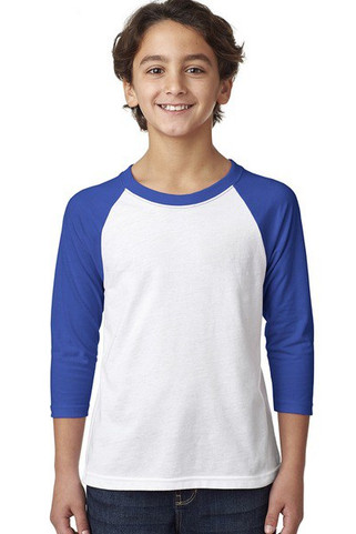 Next Level 3352 - T-Shirt Youth Cvc 3/4 Raglan