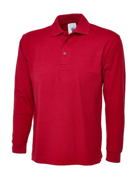 Radsow by Uneek UC113 - Premium Long Sleeve Polo Shirt with Knitted Collar