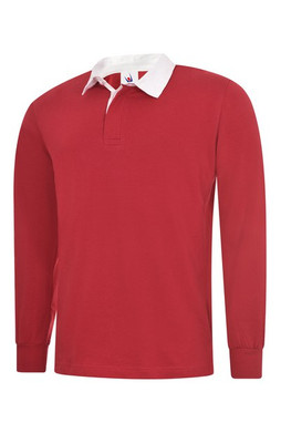 Radsow by Uneek UC402 - Premium Soft Cotton Rugby Shirt with Woven Collar