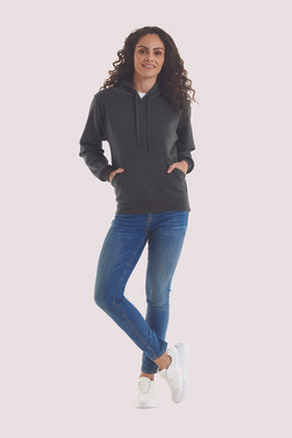 Radsow by Uneek UC510 - Women's Ultra Soft Charcoal Hooded Sweatshirt