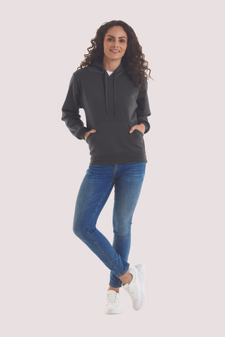 Radsow by Uneek UC510 - Womens Ultra Soft Charcoal Hooded Sweatshirt