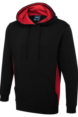 Radsow by Uneek UC517 - Premium Two Tone Hooded Sweatshirt with Contrast Panels