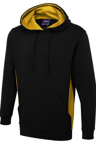 Radsow by Uneek UC517 - Premium Two Tone Hooded Sweatshirt with Contrast Panels