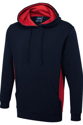 Radsow by Uneek UC517 - Premium Two Tone Hooded Sweatshirt with Contrast Panels