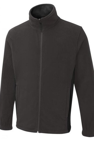 Radsow by Uneek UC617 - Zweifarbige Fleece-Jacke mit durchgehendem Reißverschluss