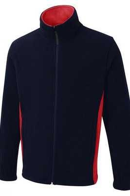 Radsow by Uneek UC617 - Zweifarbige Fleece-Jacke mit durchgehendem Reißverschluss