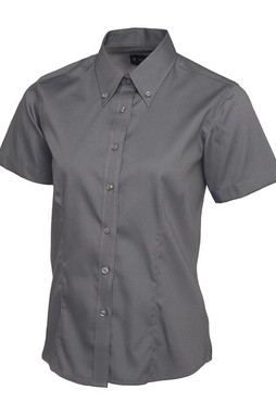 Radsow by Uneek UC704 - Womens Wrinkle-Free Pinpoint Oxford Short Sleeve Shirt