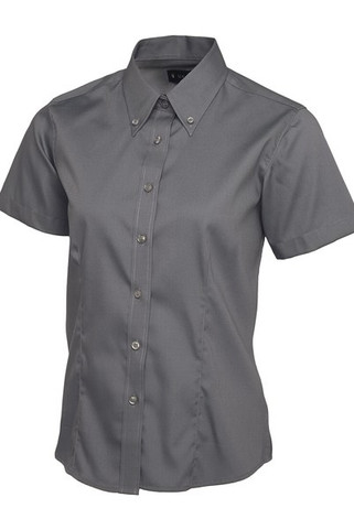 Radsow by Uneek UC704 - Womens Wrinkle-Free Pinpoint Oxford Short Sleeve Shirt