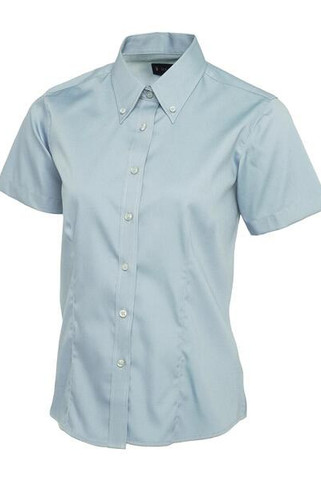 Radsow by Uneek UC704 - Womens Wrinkle-Free Pinpoint Oxford Short Sleeve Shirt