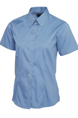 Radsow by Uneek UC704 - Womens Wrinkle-Free Pinpoint Oxford Short Sleeve Shirt