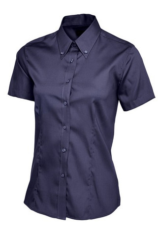 Radsow by Uneek UC704 - Womens Wrinkle-Free Pinpoint Oxford Short Sleeve Shirt