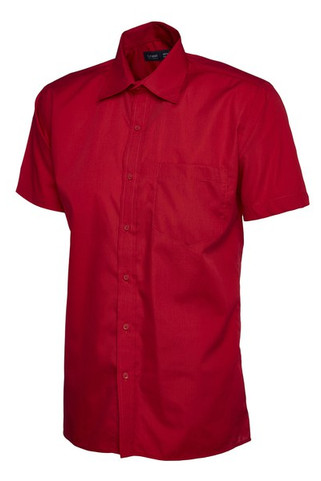 Radsow by Uneek UC710 - Mens Classic Poplin Short Sleeve Shirt with Pocket