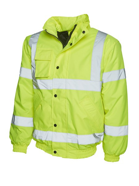 Radsow by Uneek UC804 - High Visibility Waterproof Safety Bomber Jacket