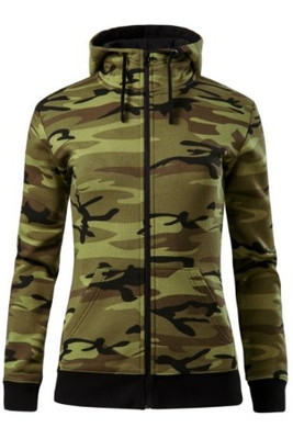 Malfini C20 - Camo Zipper Sweatshirt Ladies