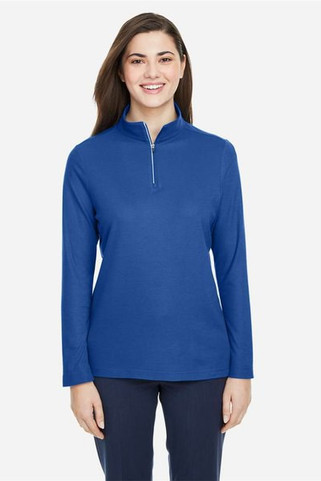 Core 365 CE405W - Polo Fusion Chromasoft Pique Quarter-Zip pour femme