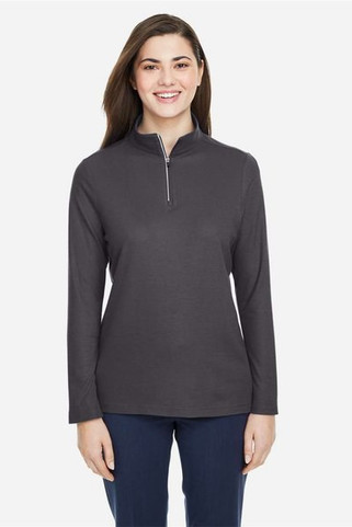 Core 365 CE405W - Ladies Fusion ChromaSoft Pique Quarter-Zip