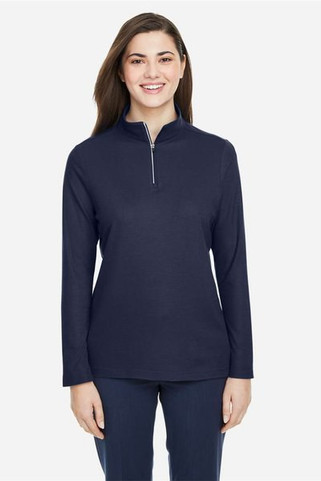 Core 365 CE405W - Ladies Fusion ChromaSoft Pique Quarter-Zip