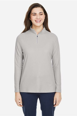 Core 365 CE405W - Ladies Fusion ChromaSoft Pique Quarter-Zip
