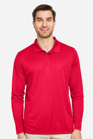 Team 365 TT51L - Mens Zone Performance Long Sleeve Polo