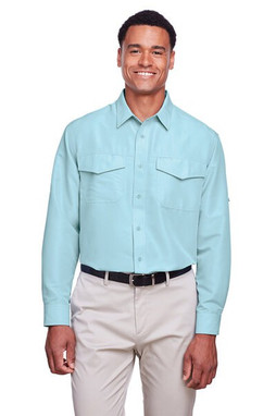 Harriton M580L - Mens Key West Long-Sleeve Performance Staff Shirt