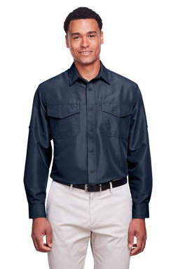 Harriton M580L - Chemise Key West Performance à manches longues pour homme