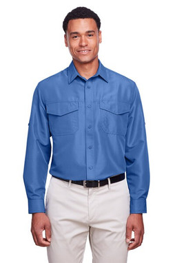 Harriton M580L - Chemise Key West Performance à manches longues pour homme