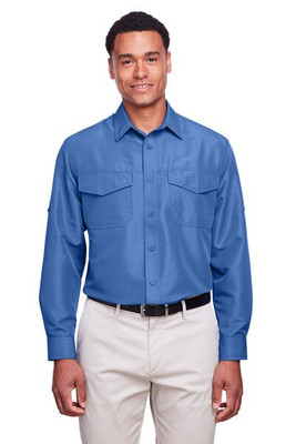 Harriton M580L - Chemise Key West Performance à manches longues pour homme