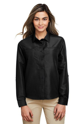 Harriton M580LW - Chemise Performance Femme Key West à Manches Longues