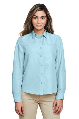 Harriton M580LW - Ladies Key West Long-Sleeve Performance Staff Shirt