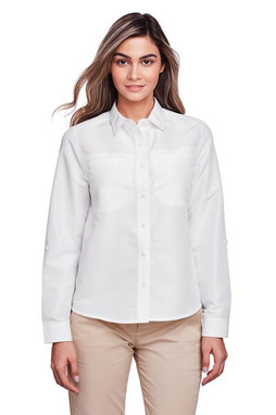 Harriton M580LW - Ladies Key West Long-Sleeve Performance Staff Shirt